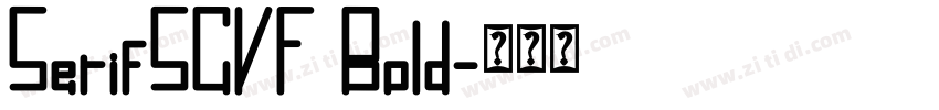 SerifSCVF Bold字体转换
